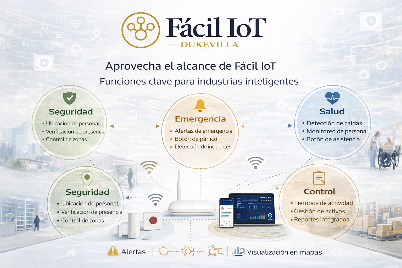 Alcance y funcionalidades de Fácil IoT